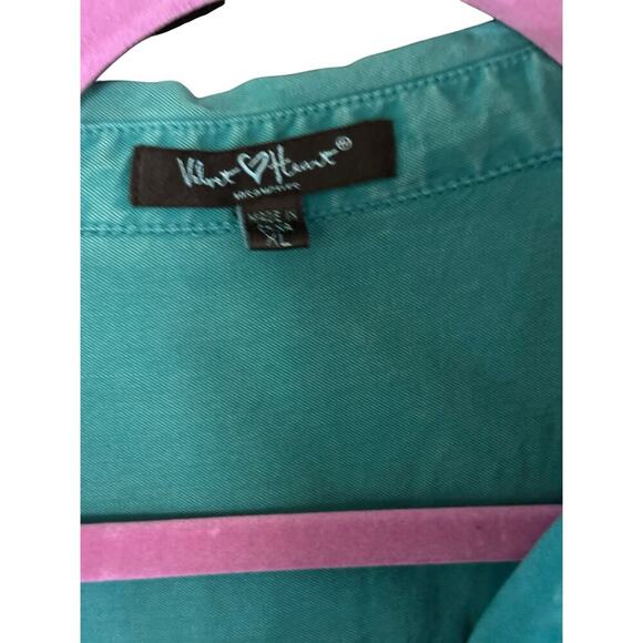 Velvet Heart Women's Linen Blend Button Front Roll Tab Sleeve Shirt Size XL - Picture 5 of 6